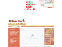 Tablet Screenshot of naturaltouchbeads.com